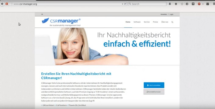 CSRmanager-Registrierung CSRmanager Registrierung